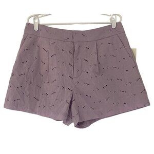 A New Day, Women's short shorts, cotton and polyester, Violet color, size 12.